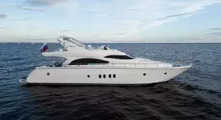 Прогулка на яхте Dominator 68 в СПб - 20 метров комфорта для 14 гостей. Идеально для свадьбы, дня рождения, ужина и мероприятий на воде.